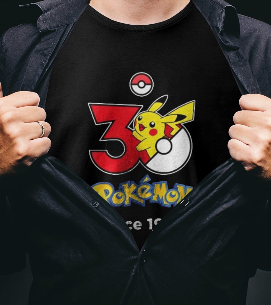 Tampa Bay Buccaneers X Pokemon 30th Anniversary Pikachu Since 1996 Celebration T-Shirt