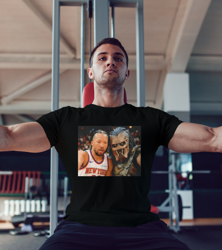 New York Knicks Jalen Brunson And Predator Basketball Encounter T-Shirt