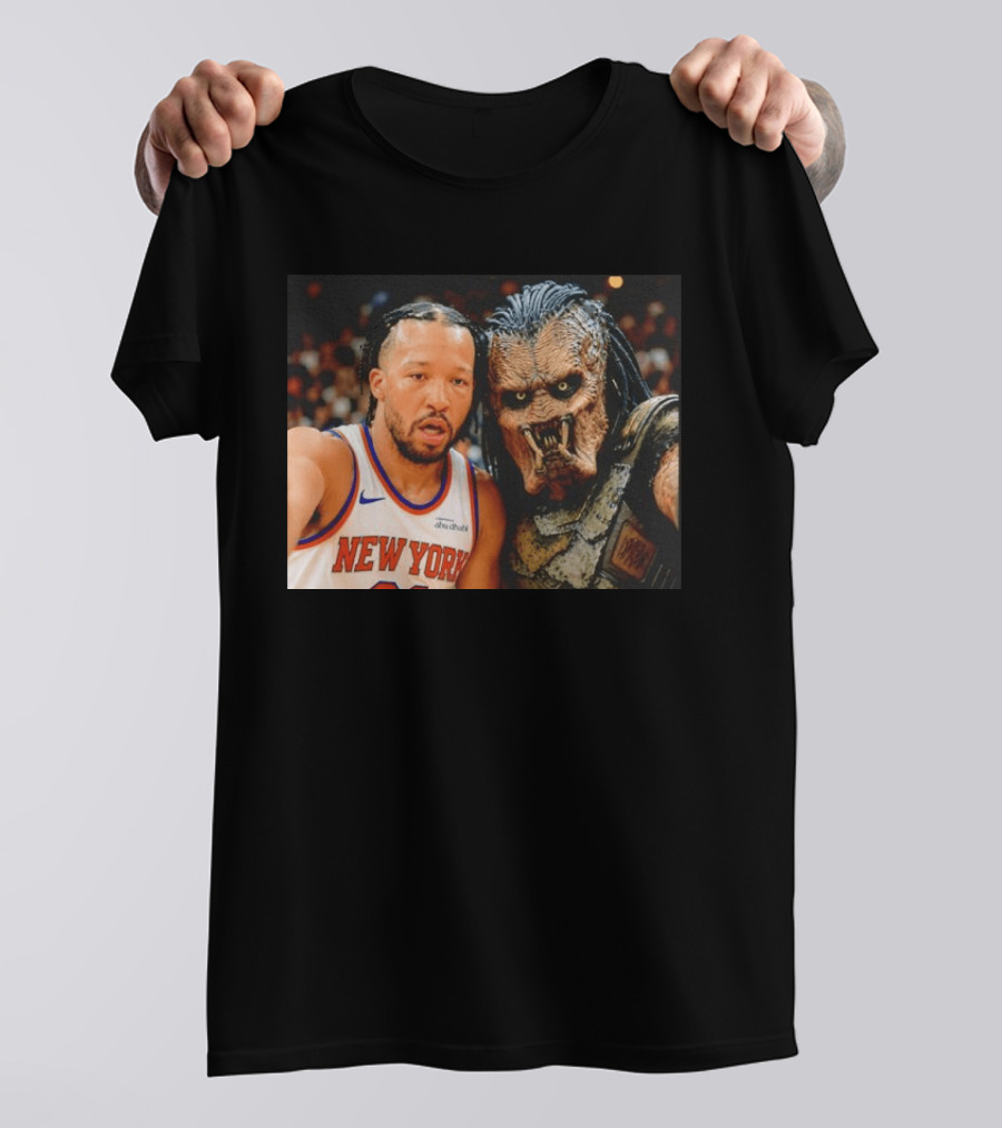 New York Knicks Jalen Brunson And Predator Basketball Encounter T-Shirt
