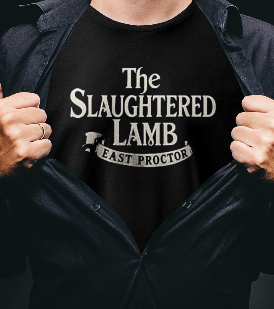 The Slaughtered Lamb East Proctor Pub Sign T-Shirt