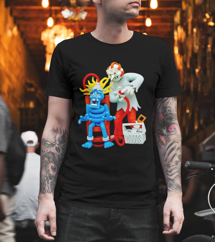 Friday The 13th Jason Voorhees Electrocution Scene Woods T-Shirt