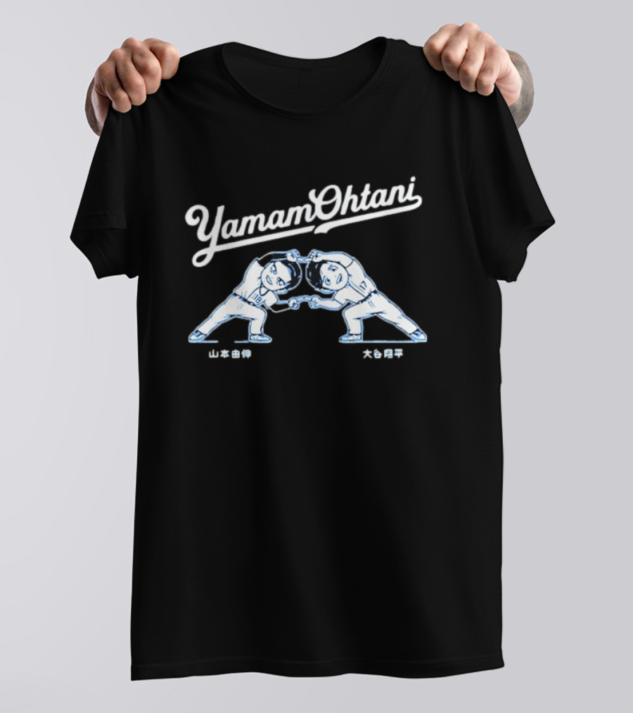 Yamamoto Ohtani Dodgers MLB YamamOhtani Fusion Dance T-Shirt