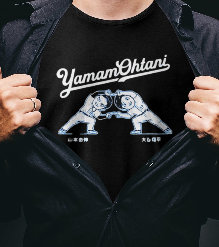 Yamamoto Ohtani Dodgers MLB YamamOhtani Fusion Dance T-Shirt