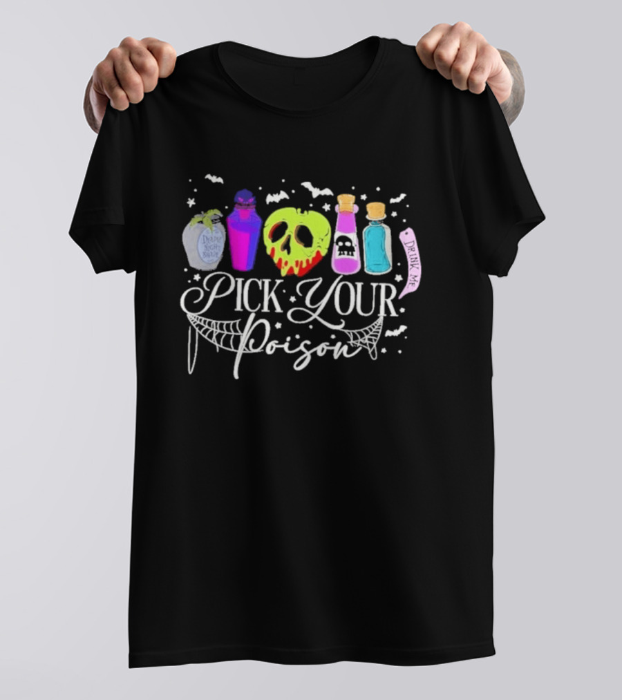 Disney Villains Pick Your Poison Halloween Potion Bottles T-Shirt