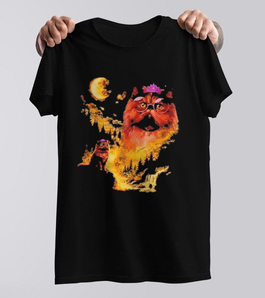 Princess Donut Cat Lover Moon Fantasy T-Shirt