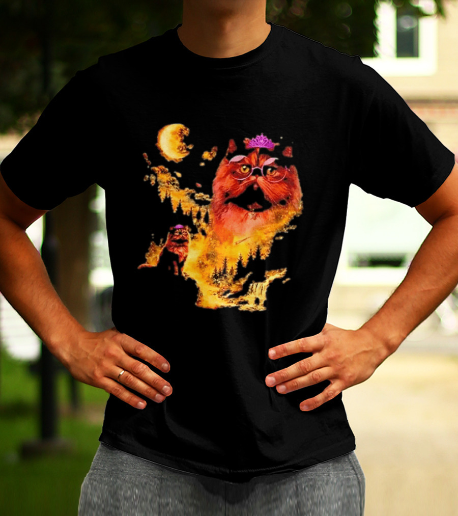 Princess Donut Cat Lover Moon Fantasy T-Shirt