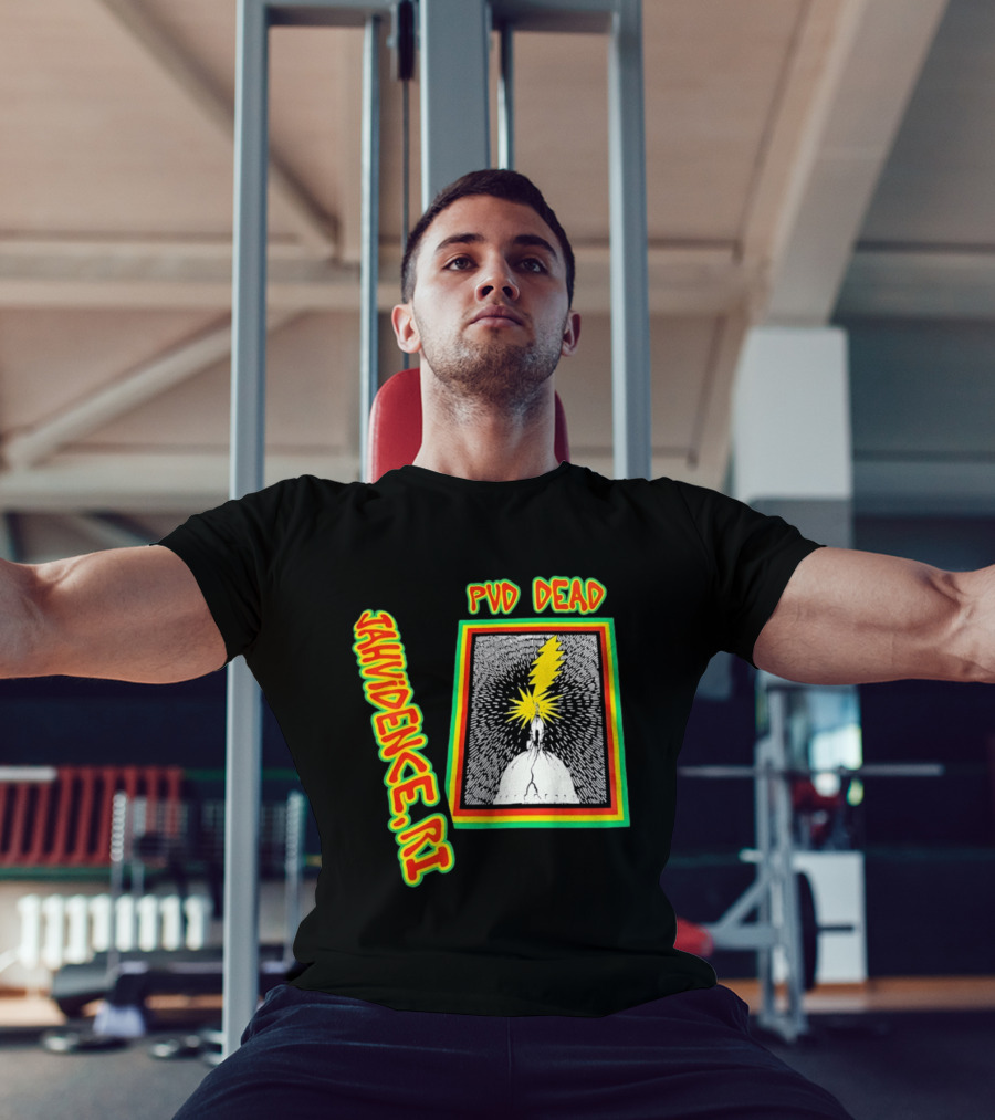 PVD Dead Jahvidence RI Providence Graphic Lightning Bolt T-Shirt
