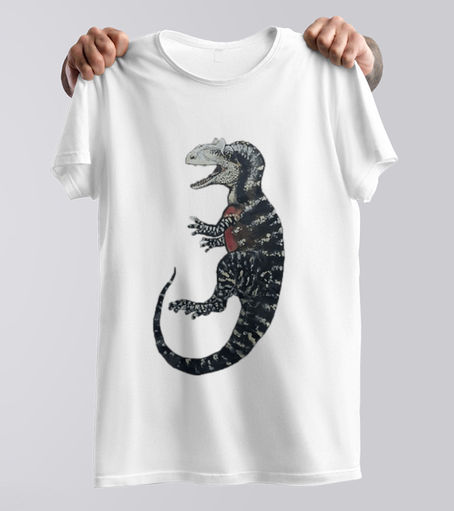 Allosaurus Dinosaur Prehistoric Paleontology Detailed Fossil T-Shirt