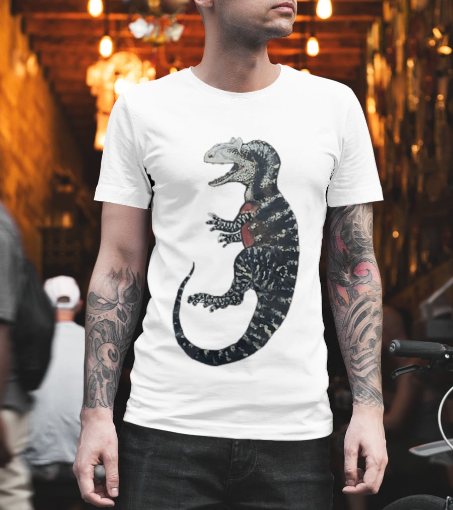 Allosaurus Dinosaur Prehistoric Paleontology Detailed Fossil T-Shirt