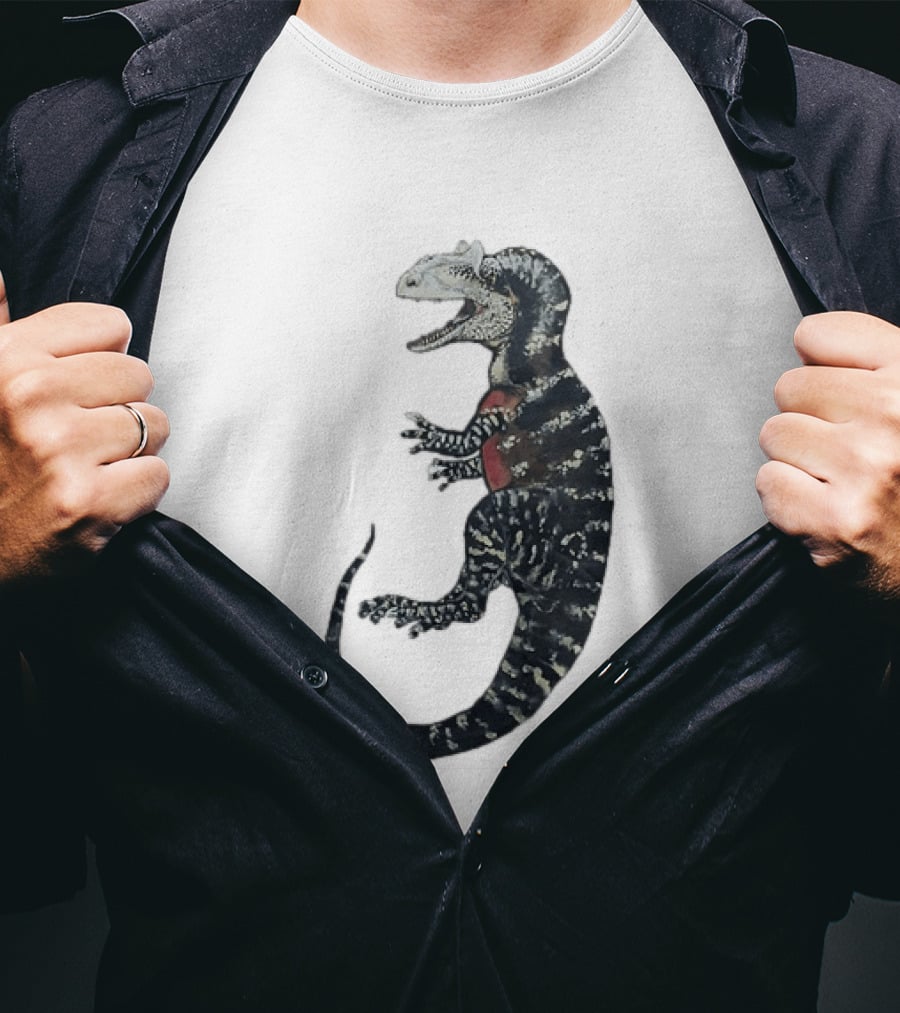 Allosaurus Dinosaur Prehistoric Paleontology Detailed Fossil T-Shirt