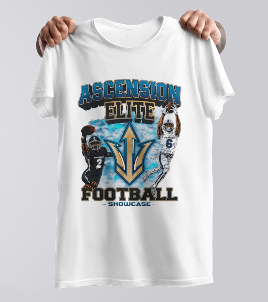 Ascension Elite Football Players 2 And 6 Showcase Sky Clouds T-Shirt
