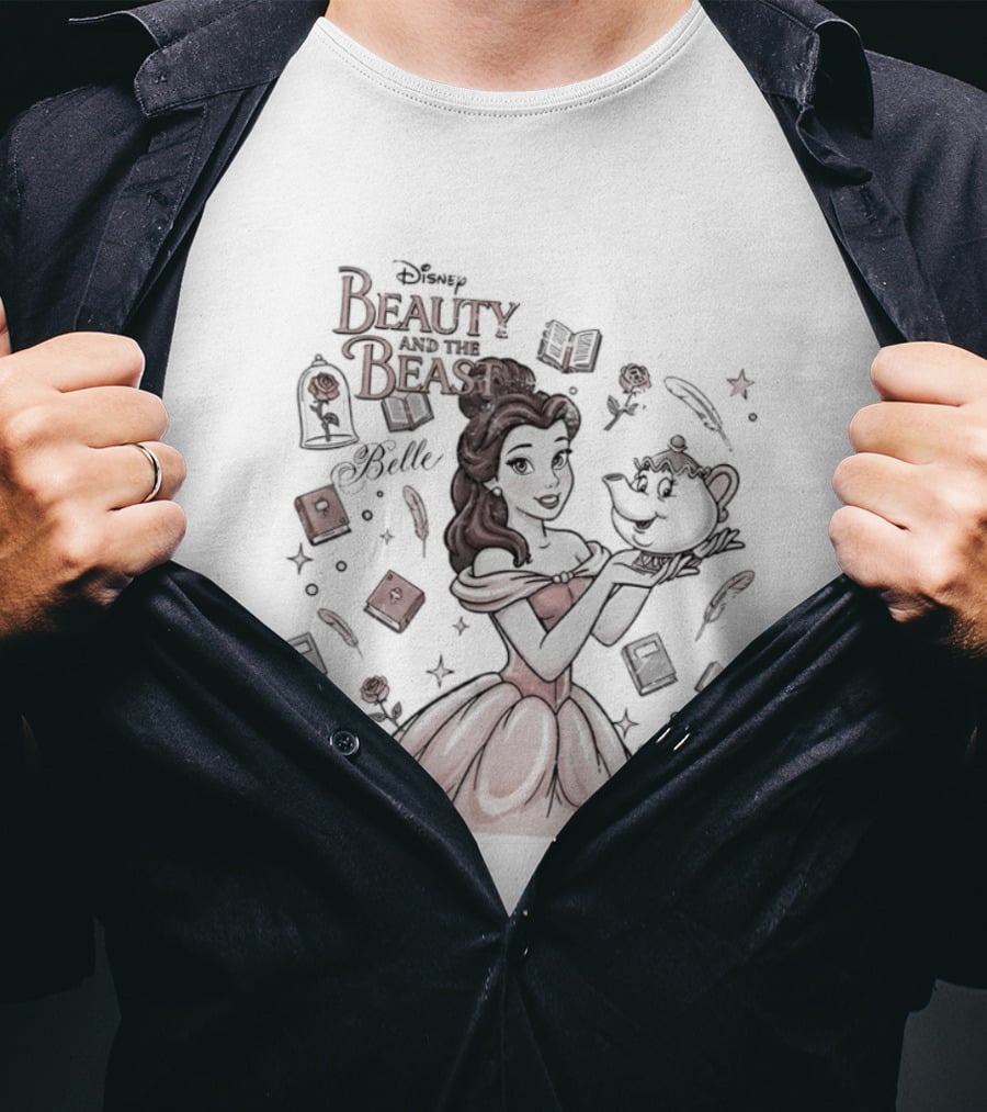 Beauty And The Beast Disney Belle With Mrs Potts T-Shirt