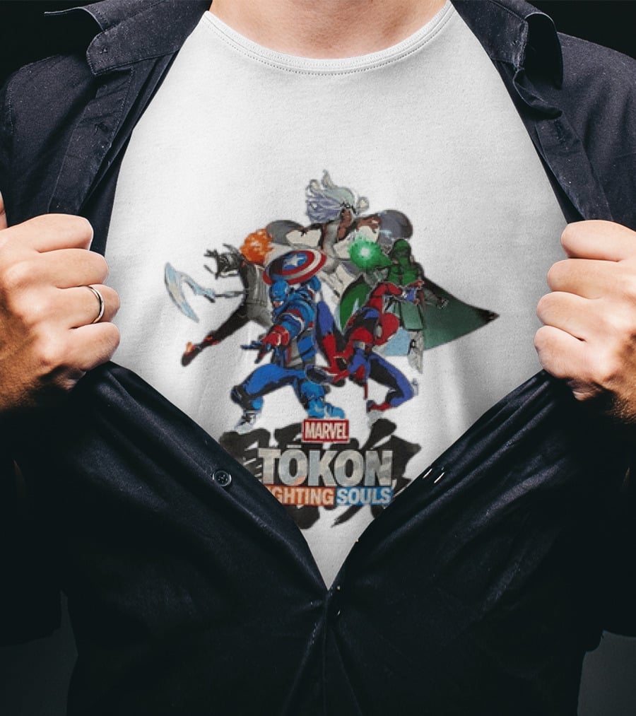 Marvel Captain America Tokon Fighting Souls T-Shirt