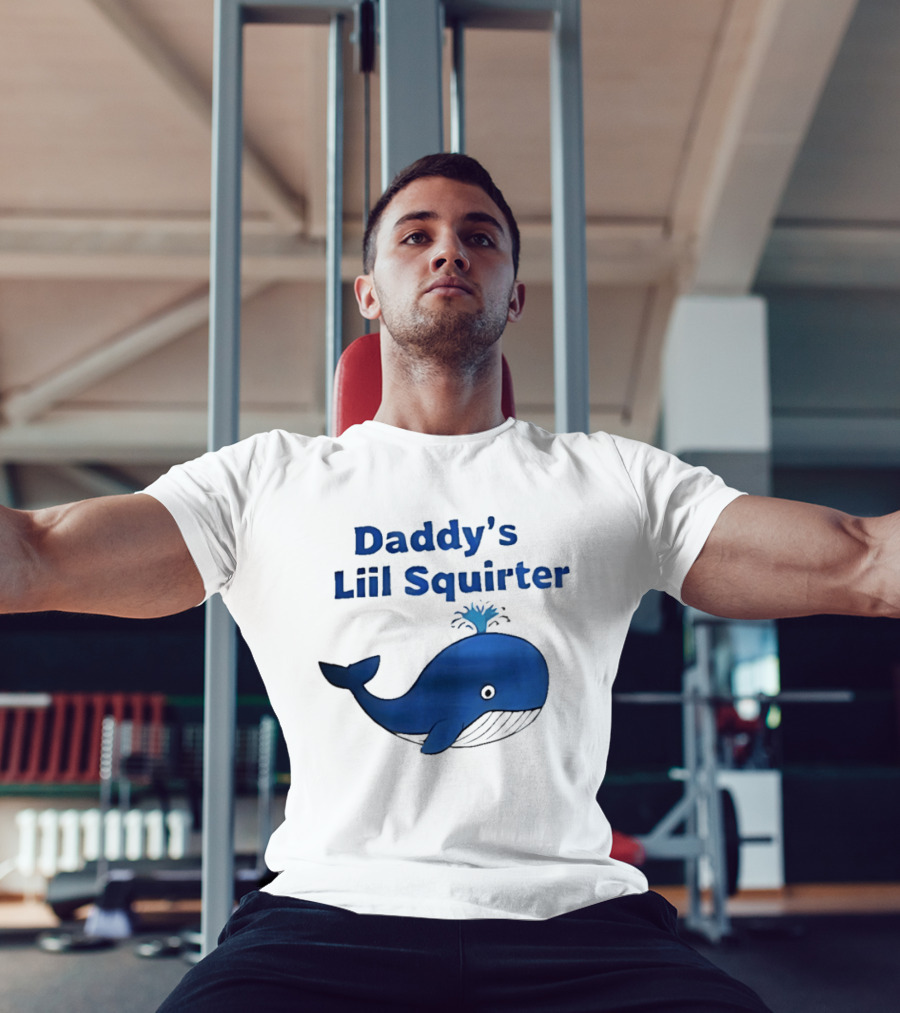 Daddy's Liil Squirter Whale Ocean Sea Life T-Shirt