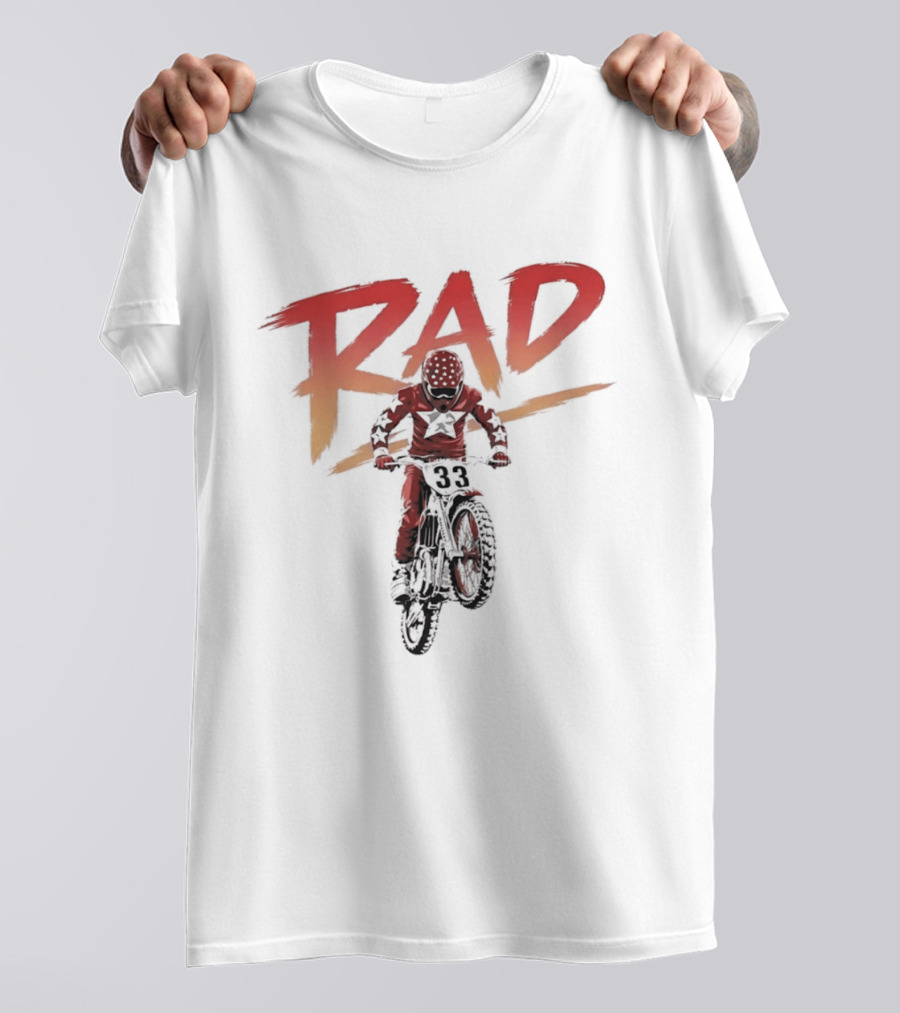 Rad 33 Motocross Rider Dirt Bike Motorcycle Adventure T-Shirt