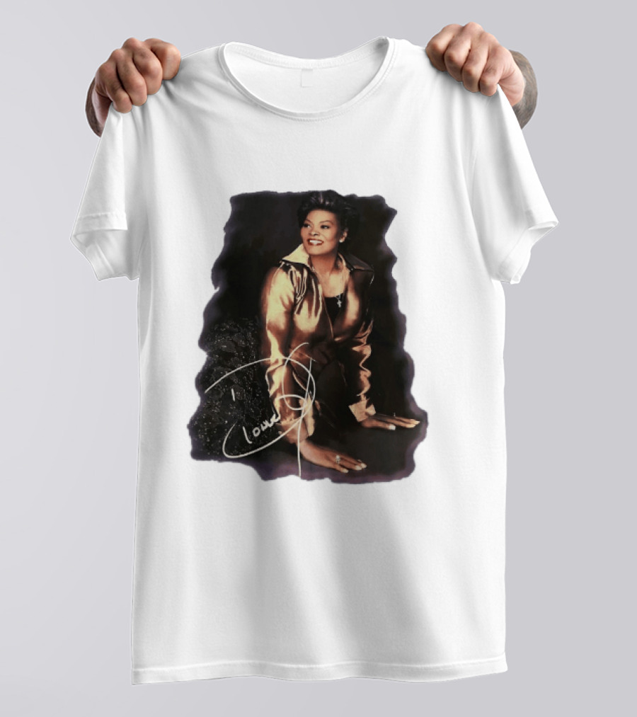 Dionne Warwick Iconic Soul Singer Legend Autographed Image T-Shirt