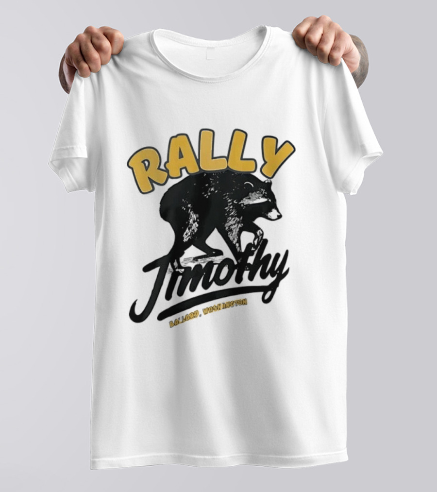 Rally Timothy Ballard Washington Black Raccoon T-Shirt