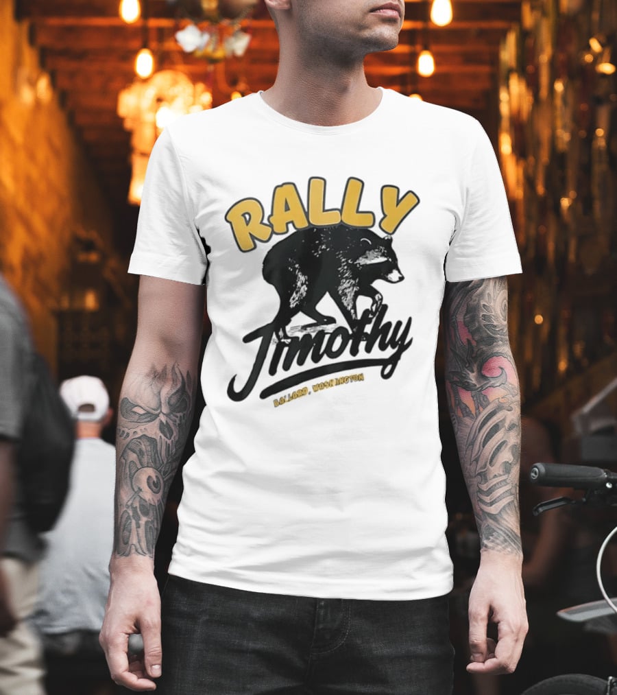 Rally Timothy Ballard Washington Black Raccoon T-Shirt