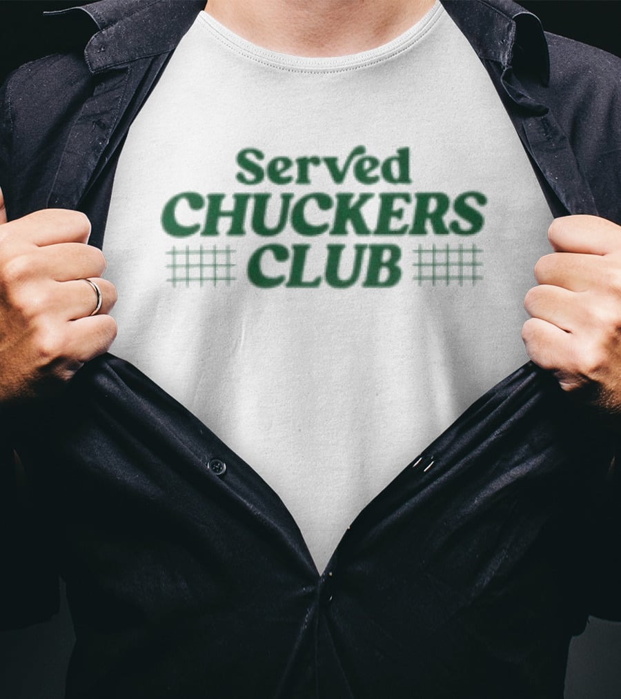 Served Podcast Chuckers Club Ivory T-Shirt
