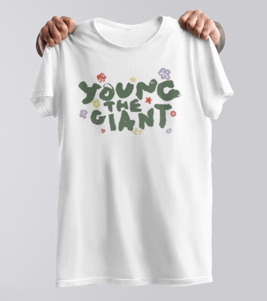 Young The Giant Colorful Flower Ringer Tour T-Shirt