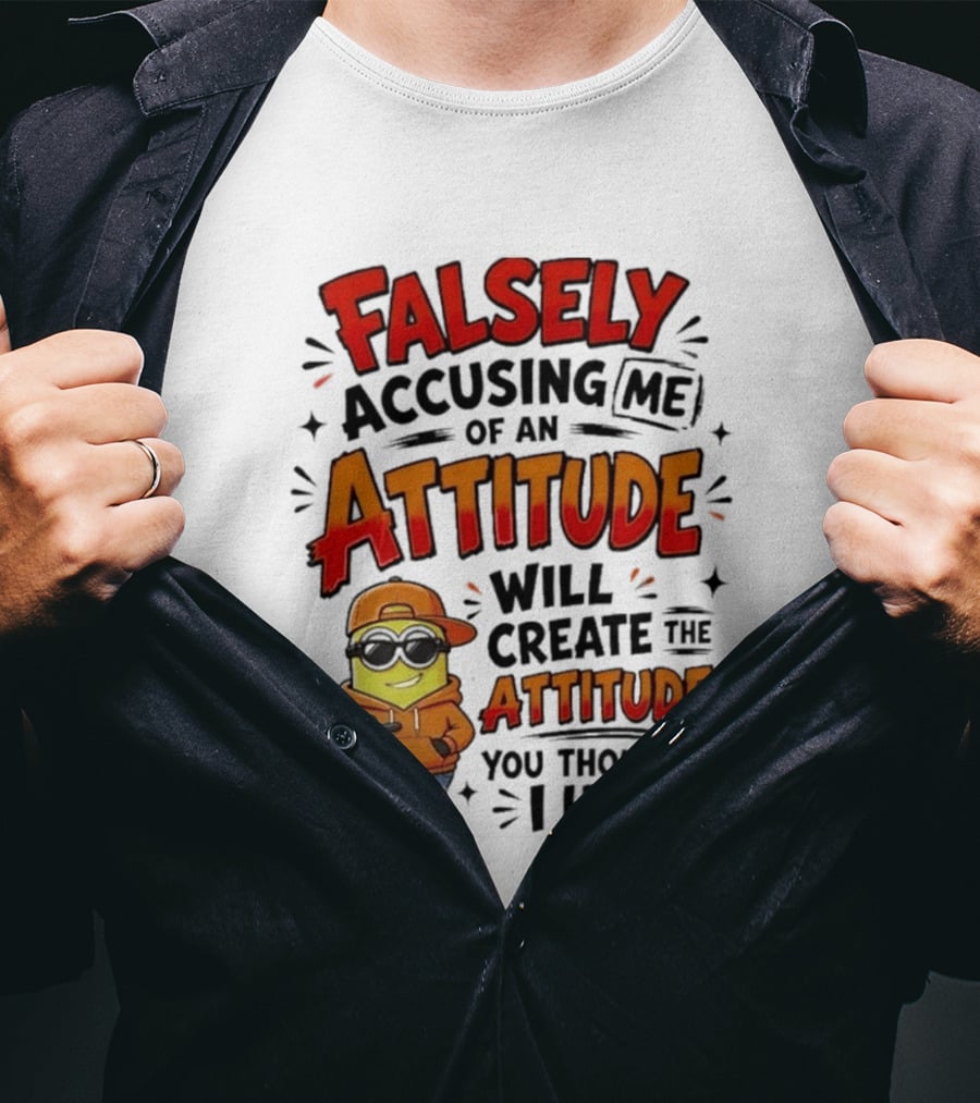 Falsely Accusing Me Of An Attitude Will Create The Attitude You Thought I Had T-Shirt