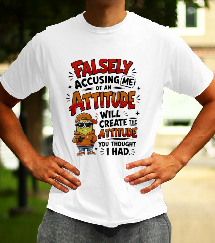 Falsely Accusing Me Of An Attitude Will Create The Attitude You Thought I Had T-Shirt