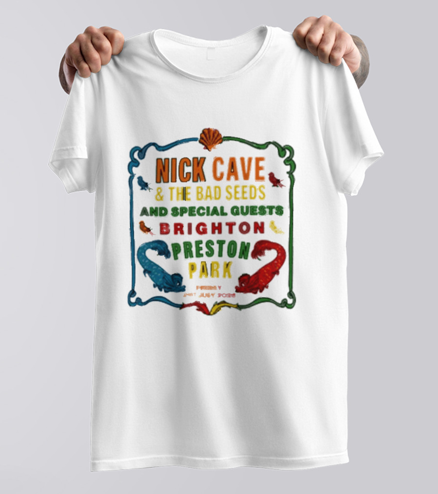 Nick Cave And The Bad Seeds Brighton Preston Park Special Guests July 31 2026 T-Shirt