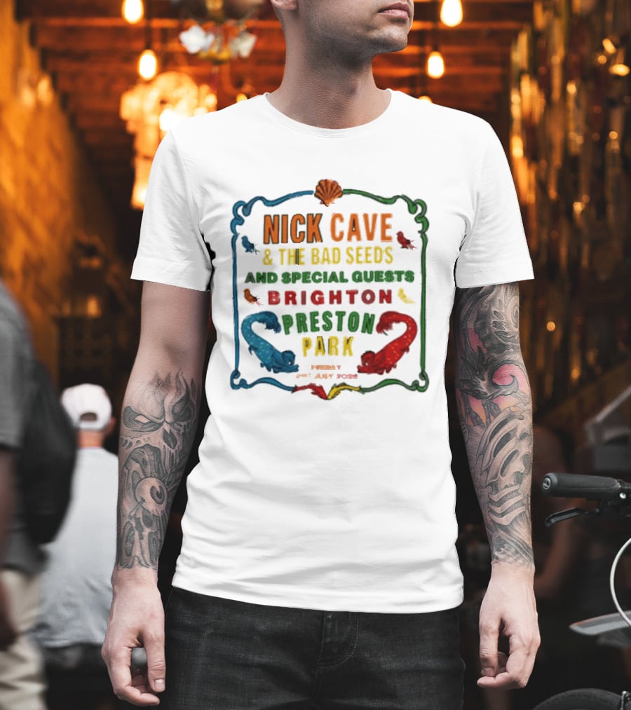 Nick Cave And The Bad Seeds Brighton Preston Park Special Guests July 31 2026 T-Shirt