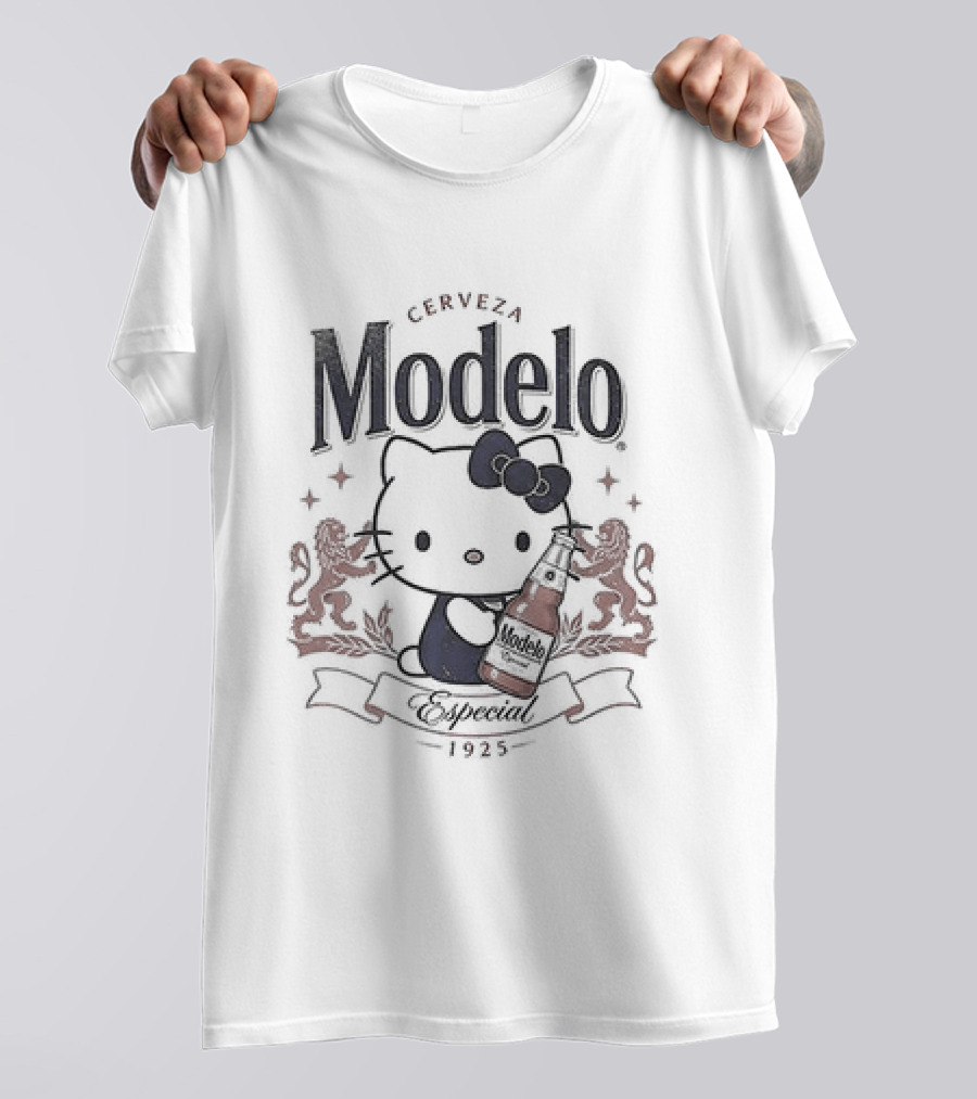 Snoopy X Modelo Especial Peanuts Hello Kitty Crossover Collaboration T-Shirt