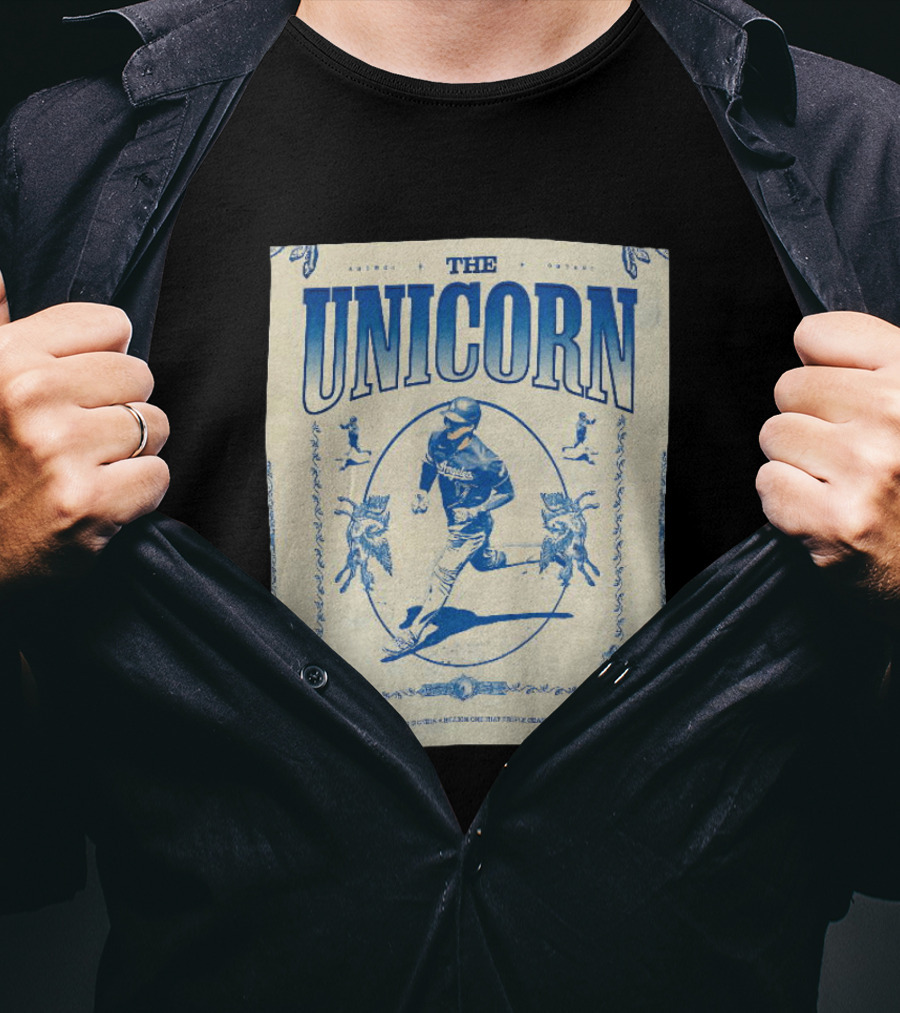 Shohei Ohtani The Unicorn Angels Dodgers Mythical Being Sports Star T-Shirt