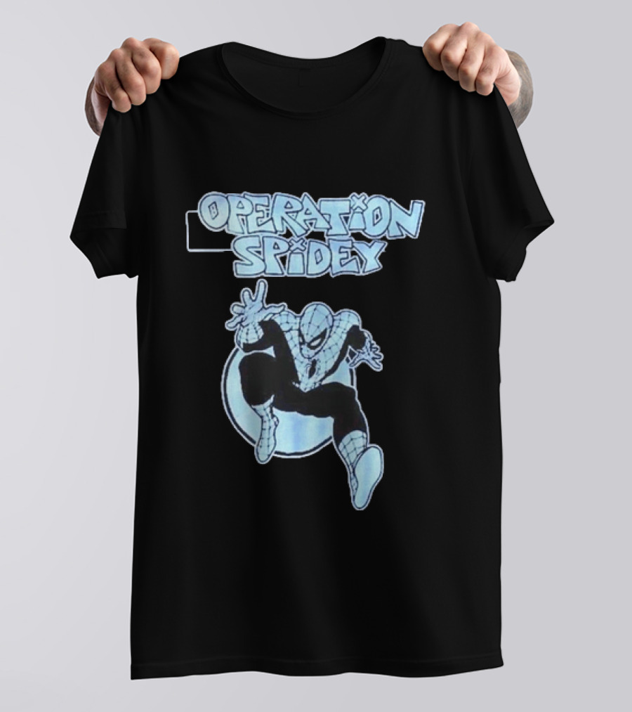Operation Spidey Marvel Super Hero Spider Man Swinging Into Action T-Shirt