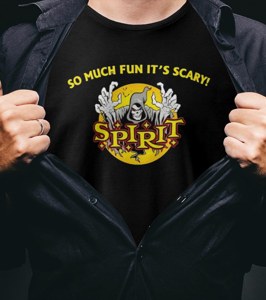 Spirit Halloween So Much Fun It's Scary Skeleton Ghost Hand T-Shirt