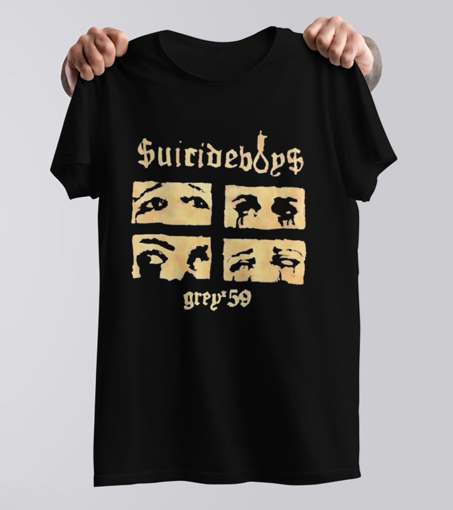 Suicideboys Grey 59 Distressed Eyebrow T-Shirt