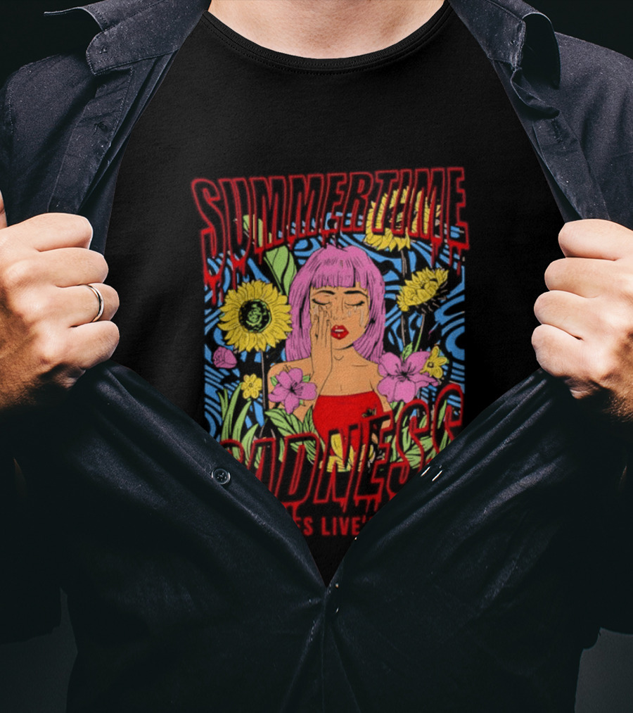 Summertime Sadness Assholes Live Forever Sunflower Woman T-Shirt