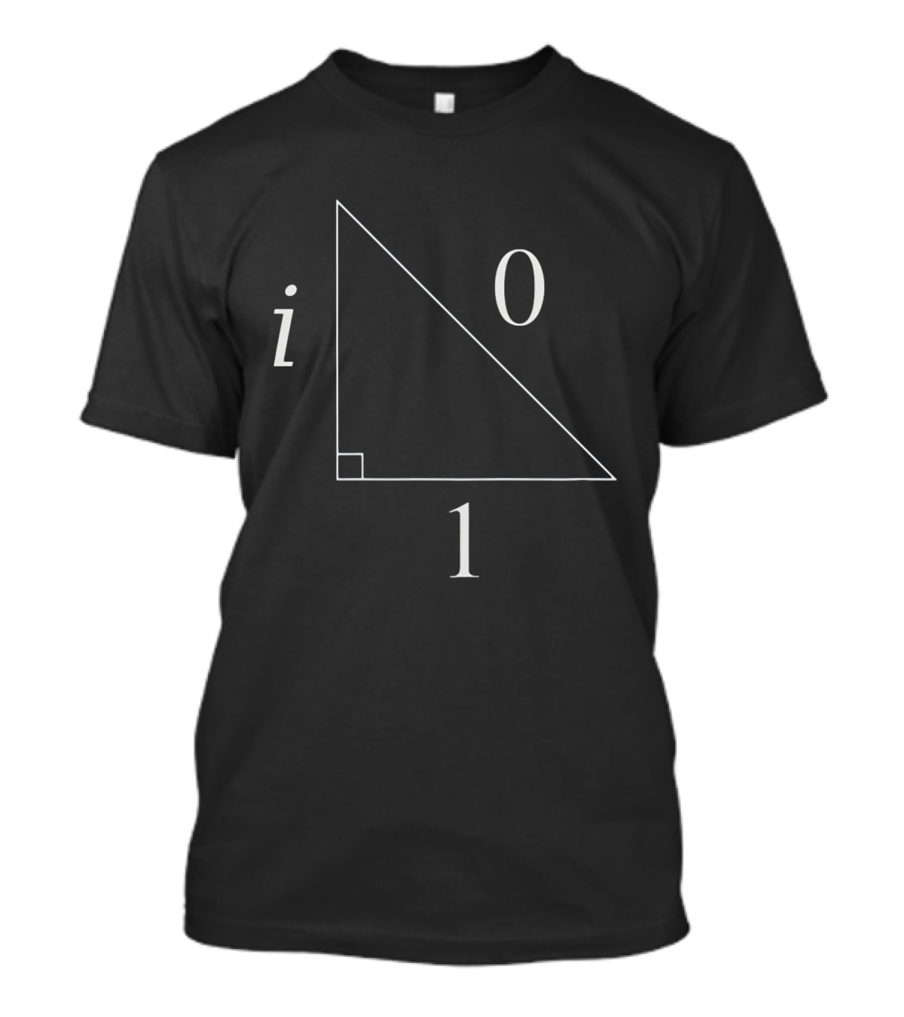 Right Triangle With Imaginary Number I And Geometry 0 1 T-Shirt