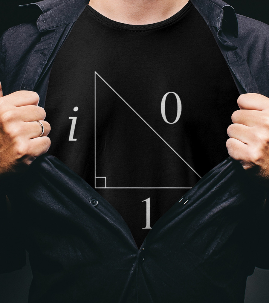 Right Triangle With Imaginary Number I And Geometry 0 1 T-Shirt