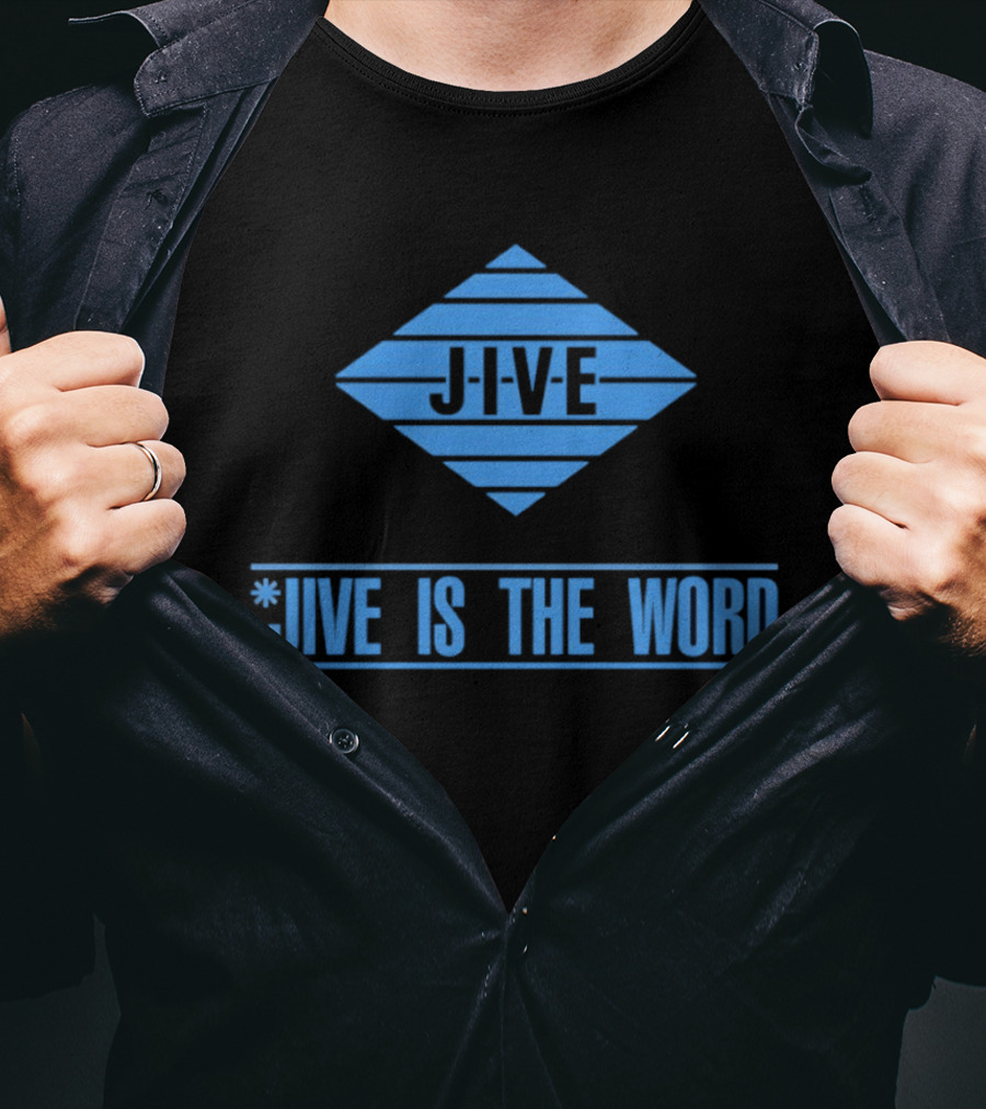 Jive Is The Word Iconic Music Label Recognition T-Shirt