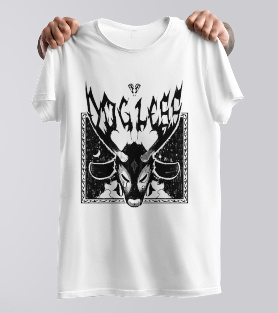 Dog Legs Gothic Skull Artwork Ward Them Off Alternative Rock T-Shirt