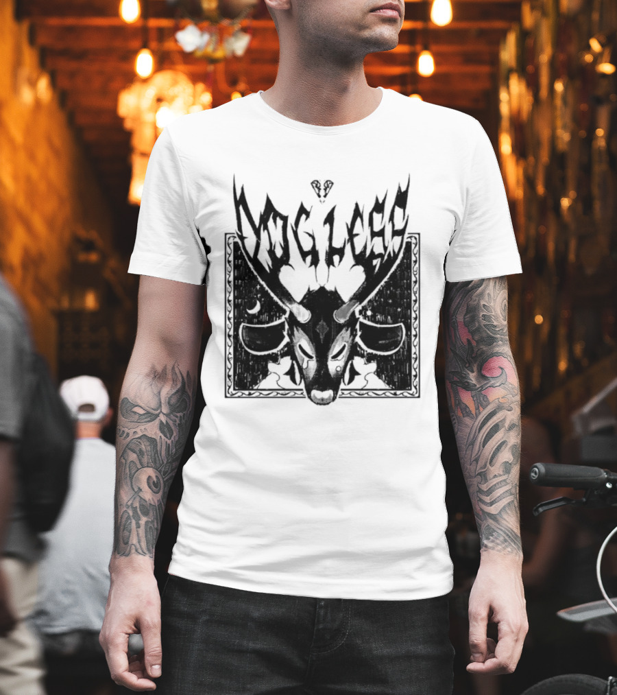 Dog Legs Gothic Skull Artwork Ward Them Off Alternative Rock T-Shirt