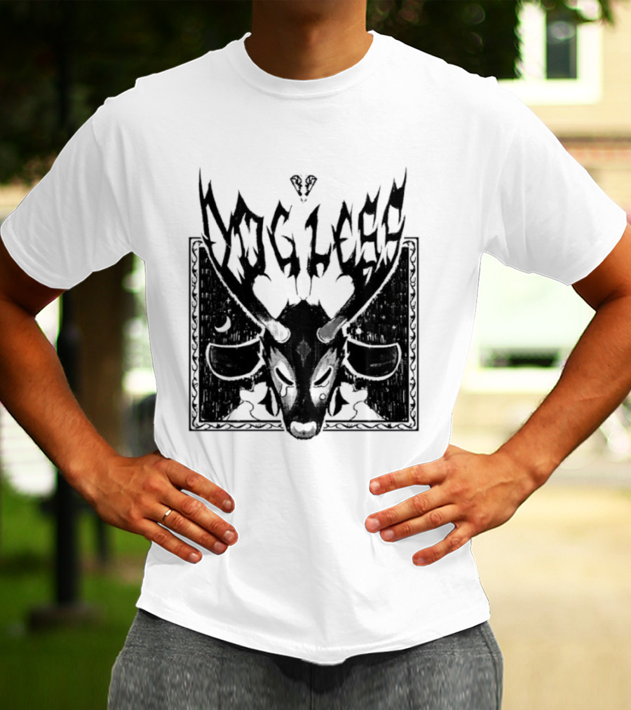 Dog Legs Gothic Skull Artwork Ward Them Off Alternative Rock T-Shirt