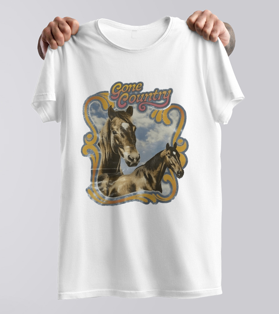 Gone Country Horses Levi's Western Equestrian T-Shirt