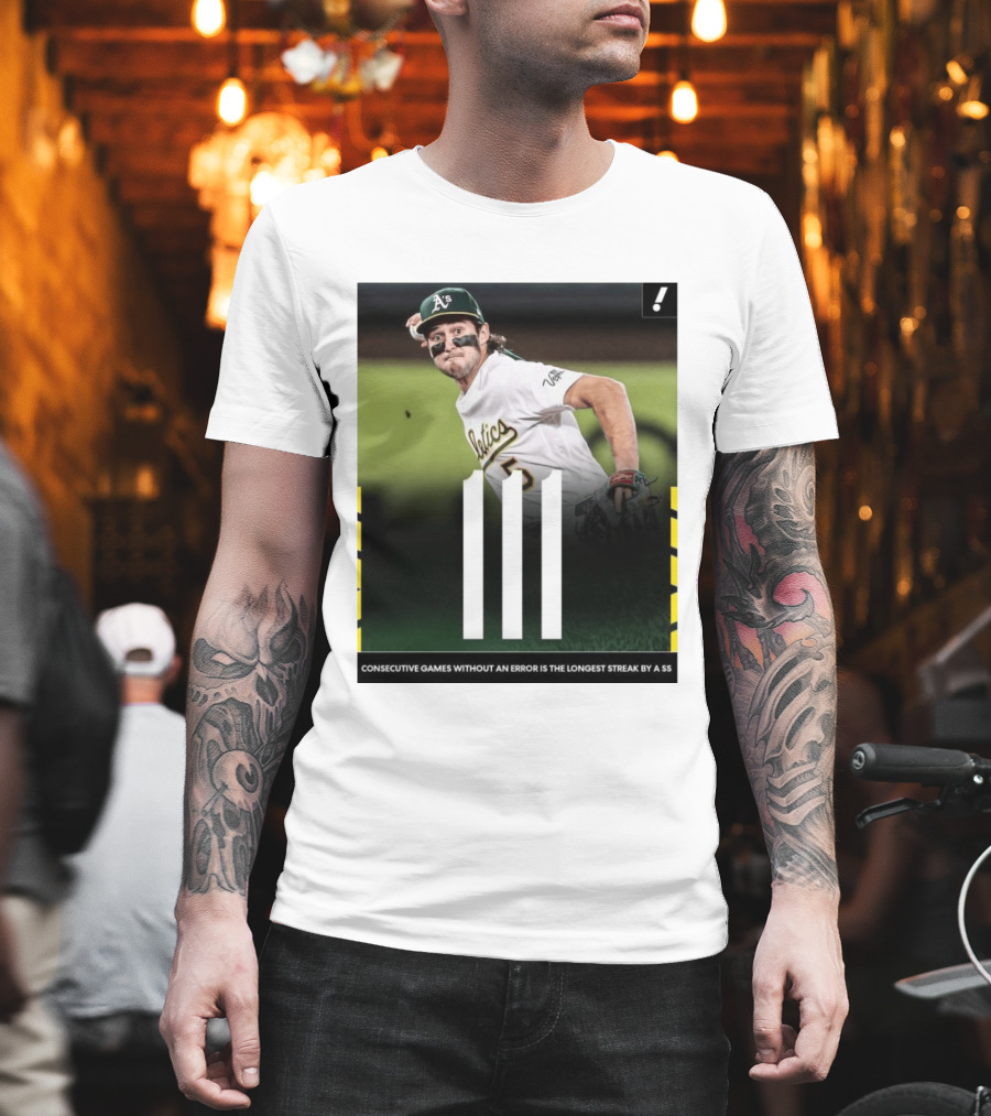 Jacob Wilson Athletics 111 Consecutive Errorless Games Record By Shortstop T-Shirt