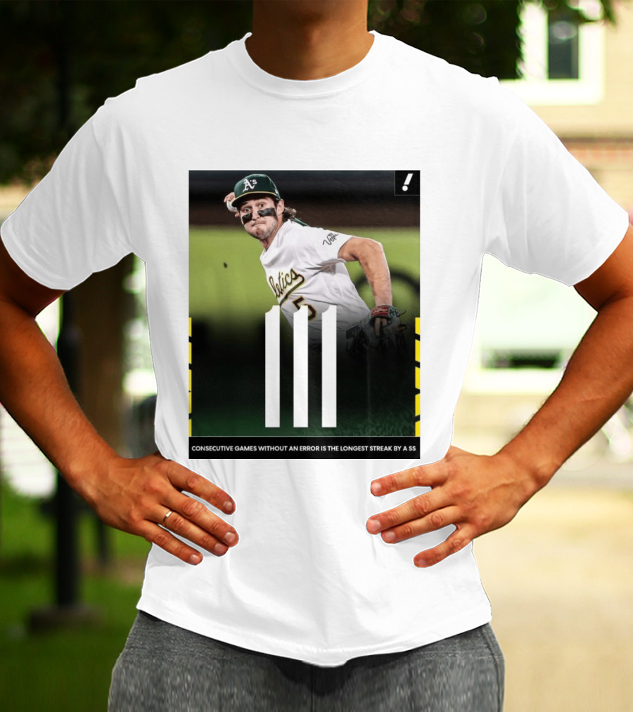 Jacob Wilson Athletics 111 Consecutive Errorless Games Record By Shortstop T-Shirt