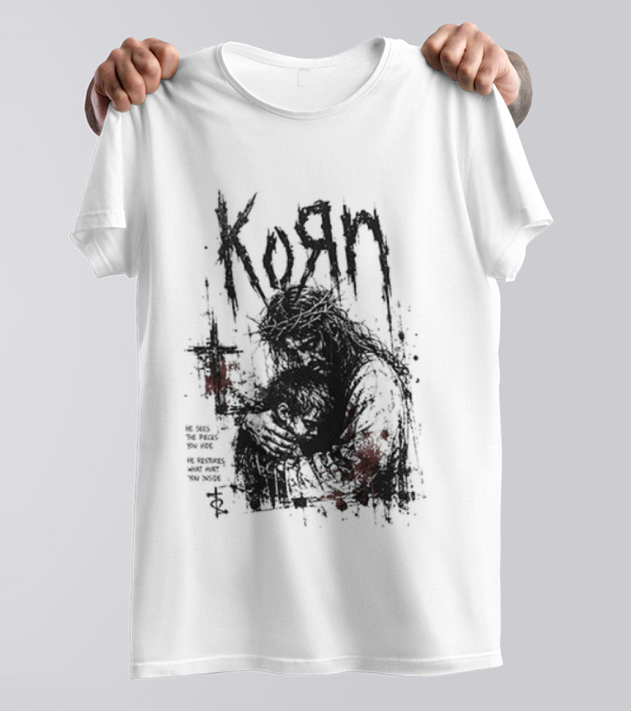 Korn Jesus Falling Apart I Found Him Jesus Put Me Together T-Shirt