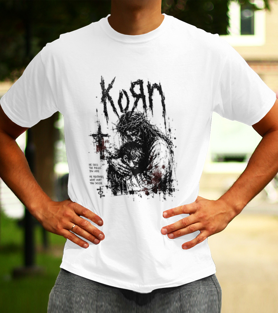 Korn Jesus Falling Apart I Found Him Jesus Put Me Together T-Shirt