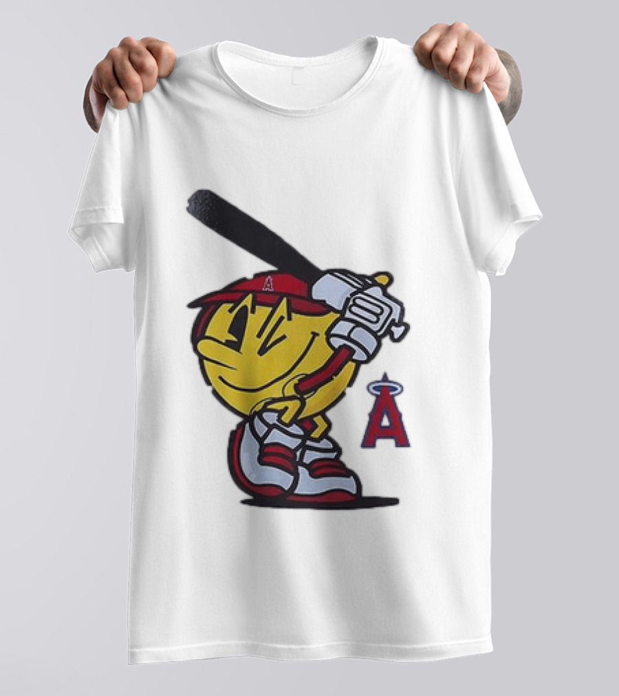 Los Angeles Angels Pacman Baseball T-Shirt