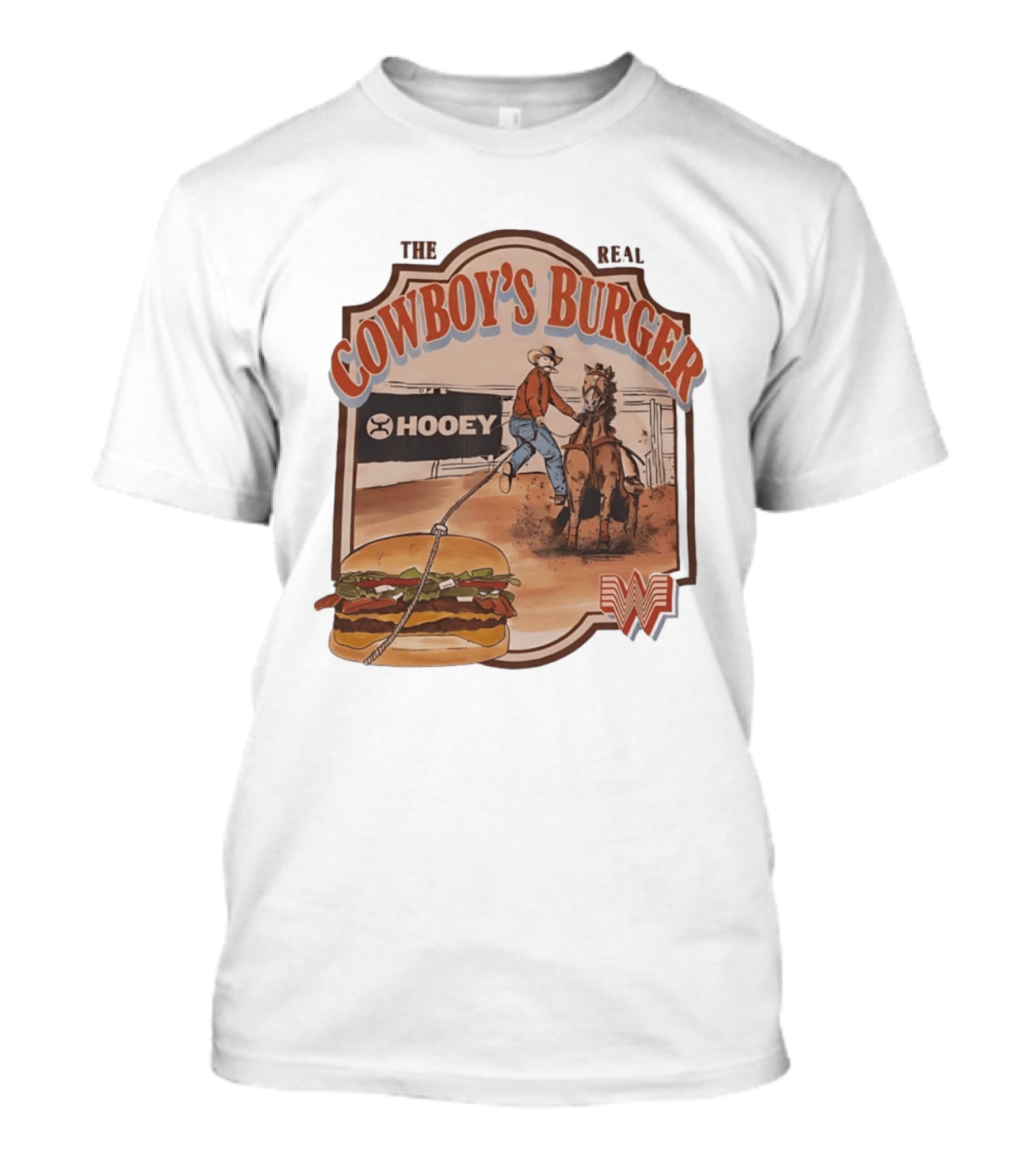 Hooey The Real Cowboy's Burger Western Ranch Rodeo T-Shirt