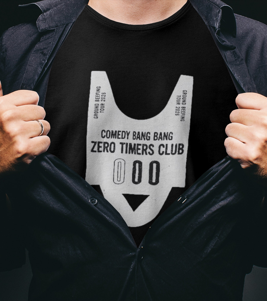 Comedy Bang Bang Zero Timers Club Ground Beefing Tour 2026 T-Shirt