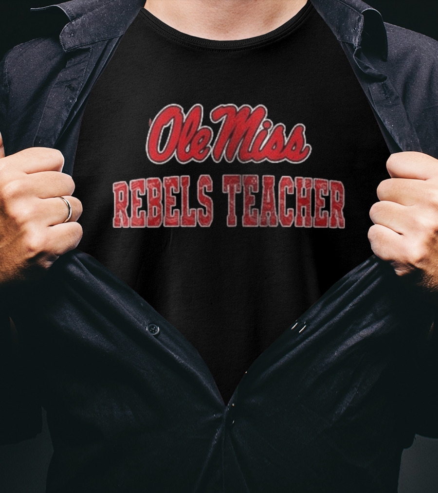Ole Miss Rebels Teacher Football Fan T-Shirt