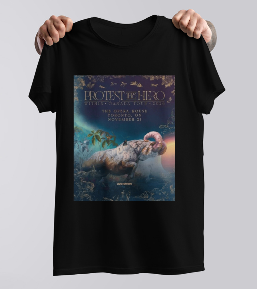 Protest The Hero Within Canada Tour 2026 Opera House Toronto November 21 Live Nation T-Shirt